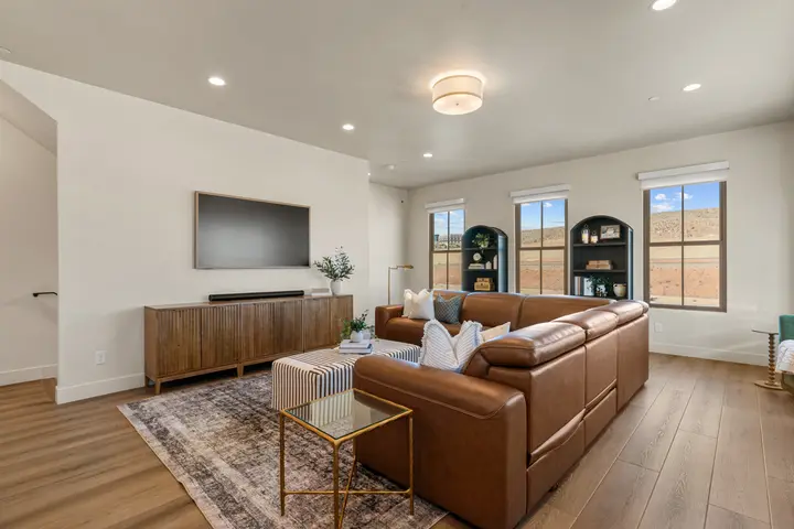 Living room at The Rad Retreat vacation rental (2nd floor)