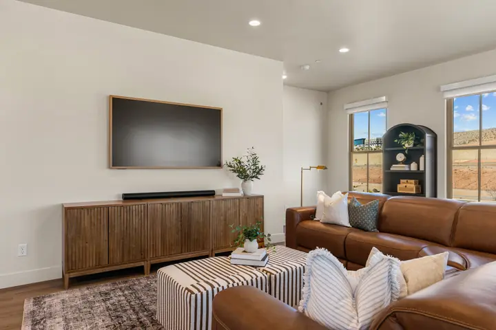 Bright living room seating at The Rad Retreat (2nd floor)