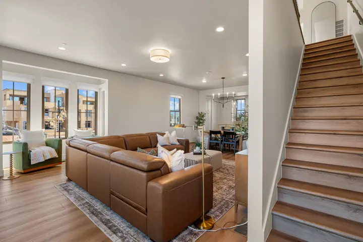 Spacious living room at The Rad Retreat (2nd floor)