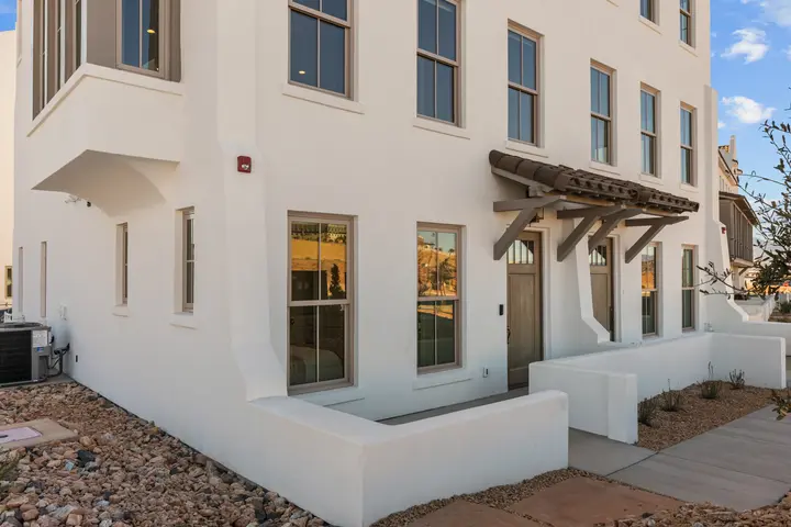 Front entry walkway at The Rad Retreat