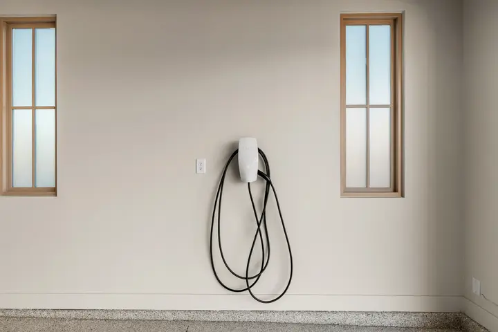 EV charging outlet at The Rad Retreat