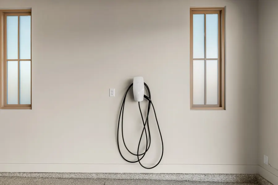 EV charging outlet at The Rad Retreat