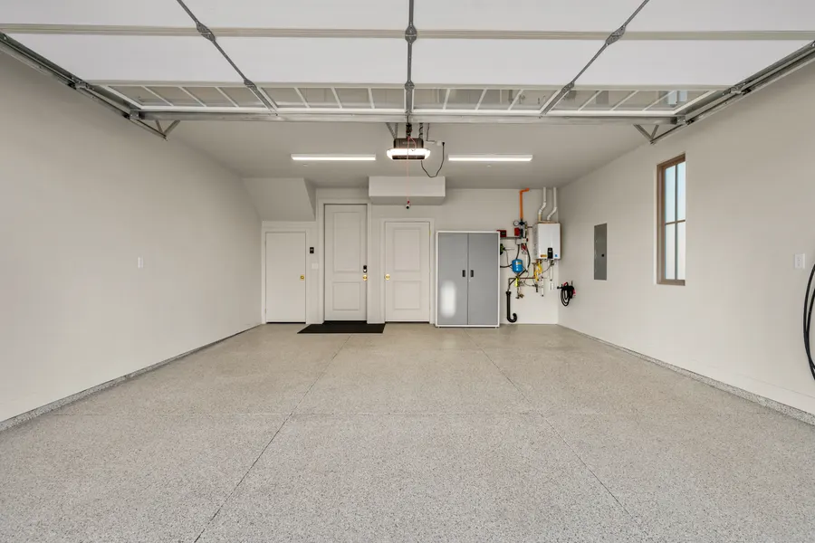 Double car garage at The Rad Retreat