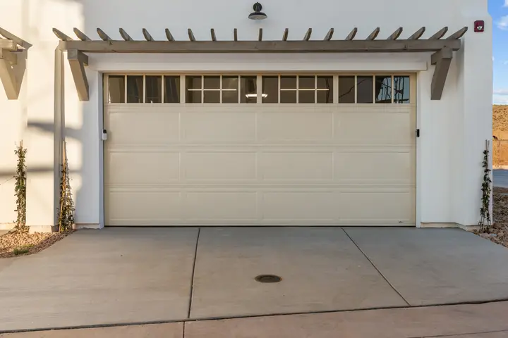 Rear garage exterior at The Rad Retreat